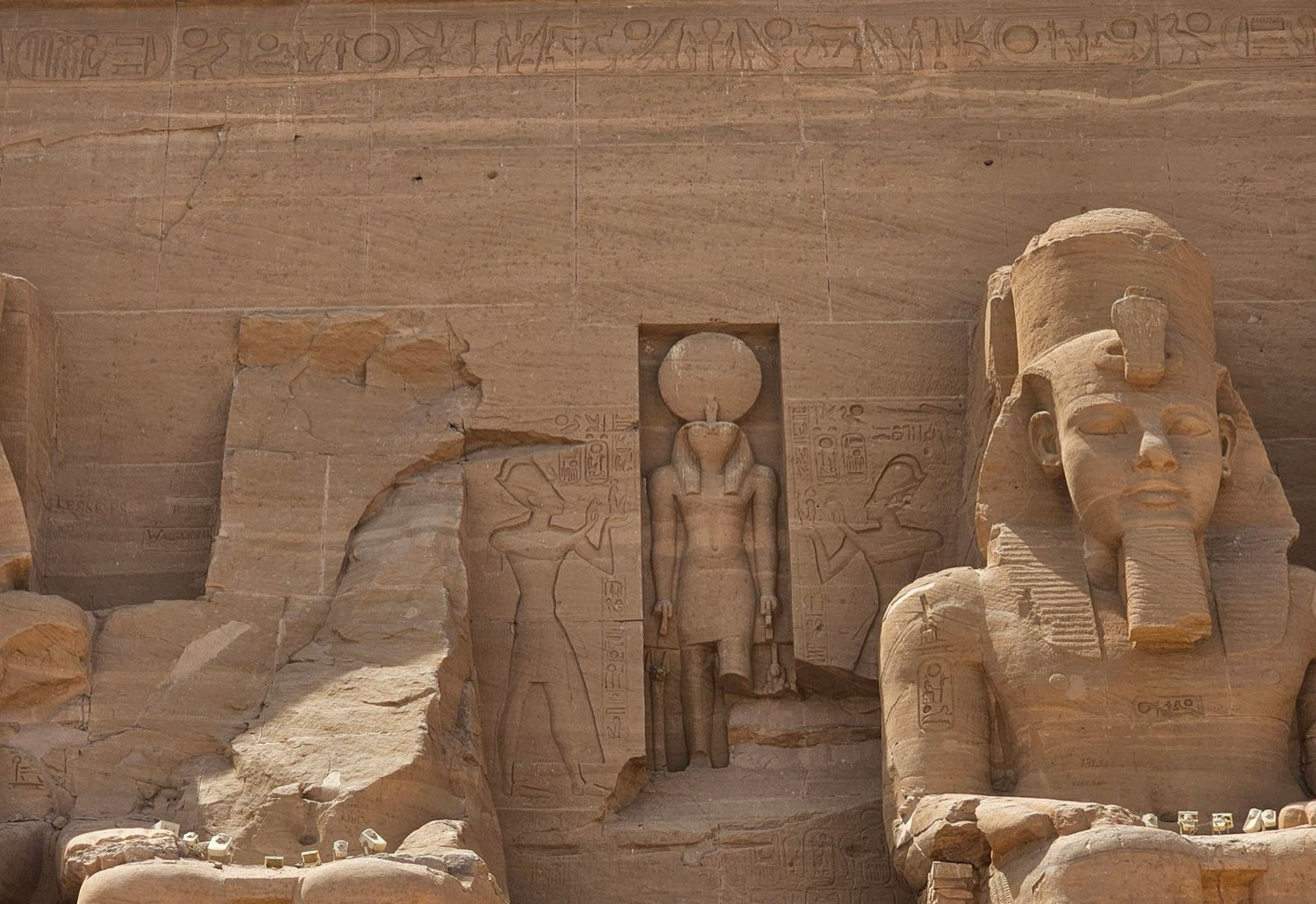 Abu Simbel · colossal statues carved into rock